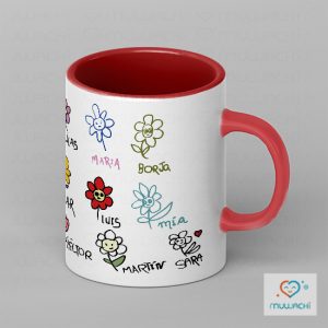Taza personalizada con dibujos de niños