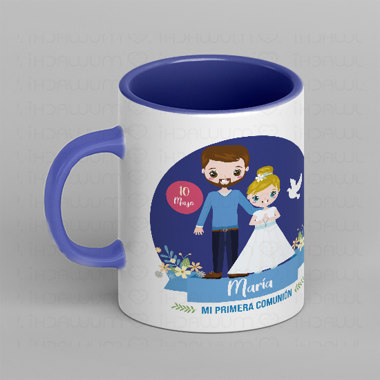 Taza padrino comunión personalizada