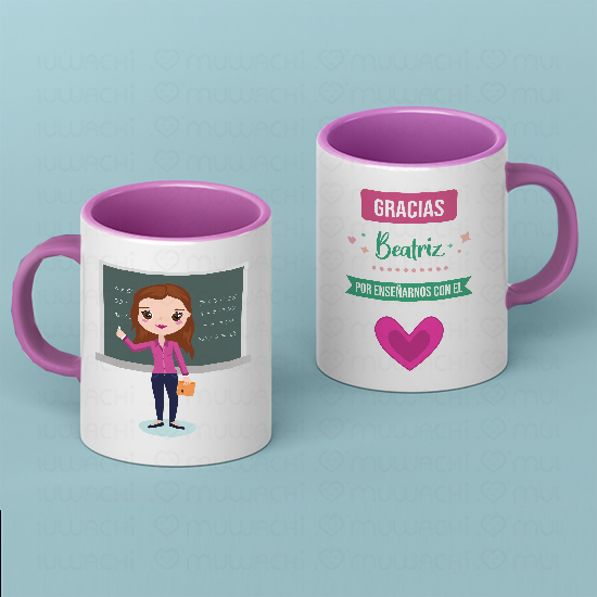 Taza profe personalizada