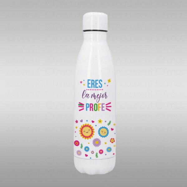 Botella Termo personalizado para profesores eres el mejor