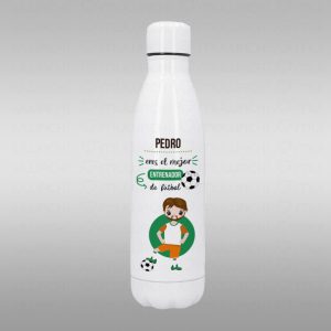 Botella Termo entrenador de fútbol personalizada