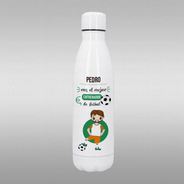 Botella Termo entrenador de fútbol personalizada