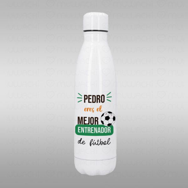 Botella Termo entrenador de fútbol personalizada