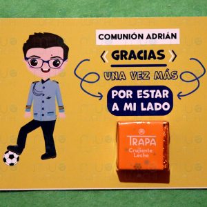 Tarjeta agradecimiento Comunión
