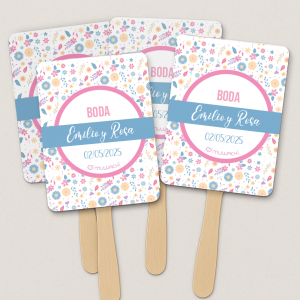 Pai Pai boda personalizado Flores
