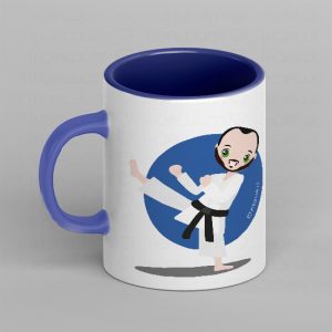 Taza personalizada con nombre profesor kárate