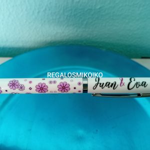 Bolígrafo personalizado - Modelo floral