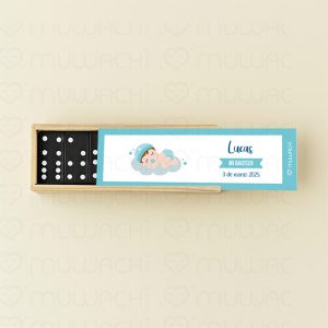 Dominó Personalizado para Bautizo Bebé
