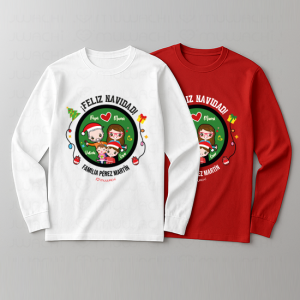 Camisetas navidad familiares con avatares personalizados