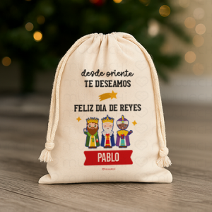 sacos de Navidad personalizados con nombre
