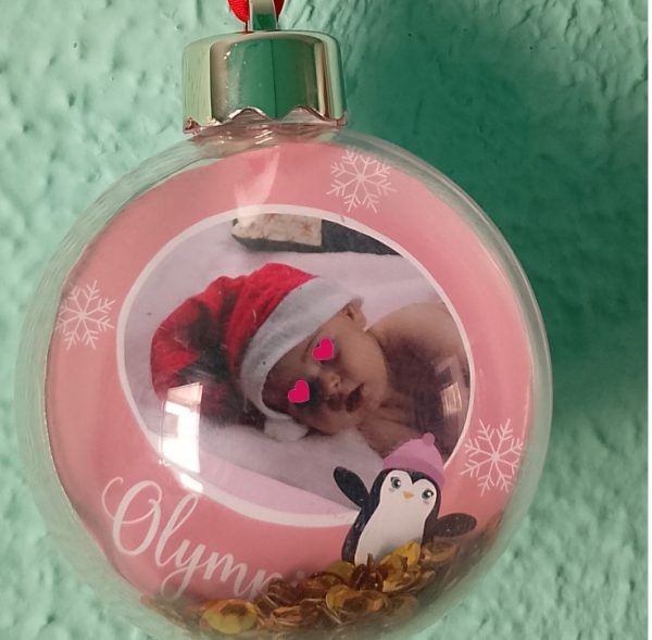 Bola de Navidad con foto personalizada