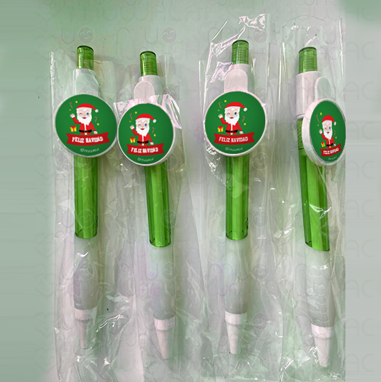 Bolígrafos Navideños de Papá Noel